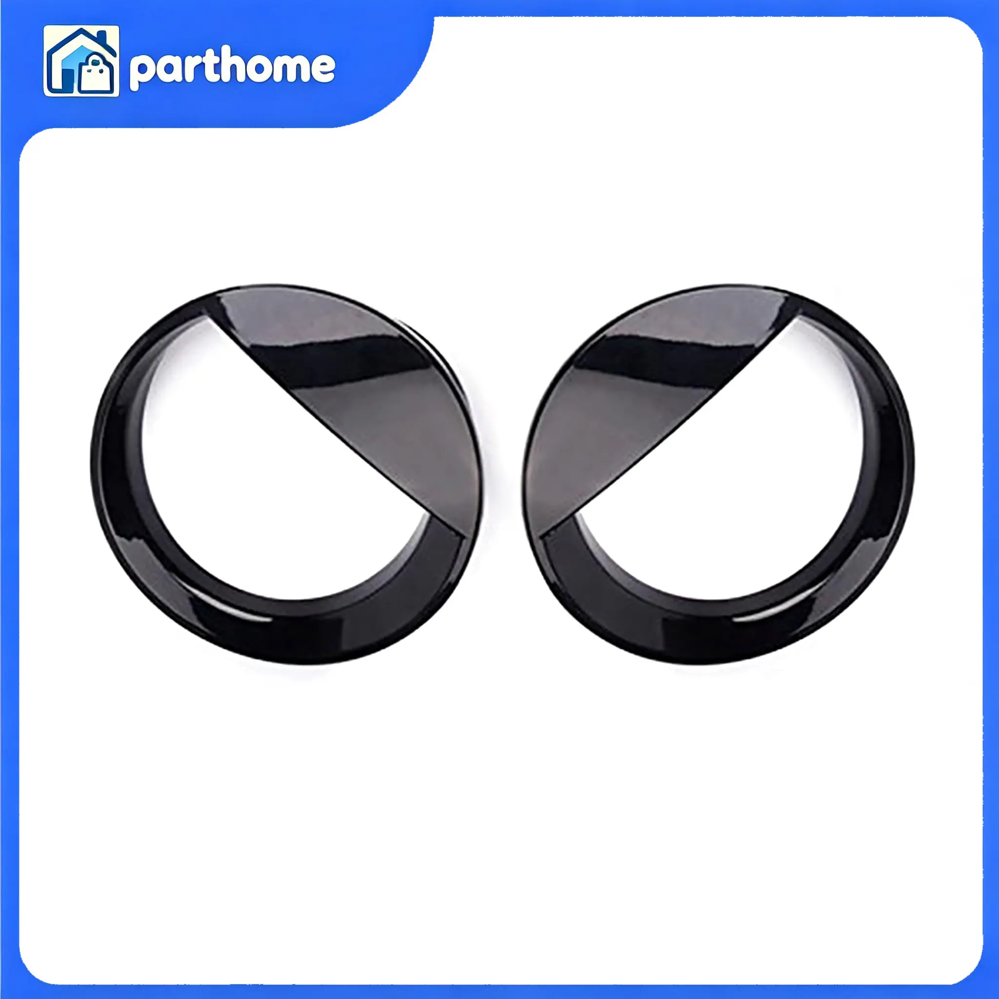 Automotive Replacement Parts, Car Accessories - 2 Front Angry Eyes Style Headlight Trim Covers for Jeep Patriot 2011-2017, Accessories for Car
