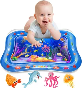 Mother's Day Gift Inflatable Tummy Time Mat Premium Baby Water Play Mat for Infants and Toddlers Baby Toys for 3 to 24 Months, Strengthen Your Baby's Muscles, Portable
