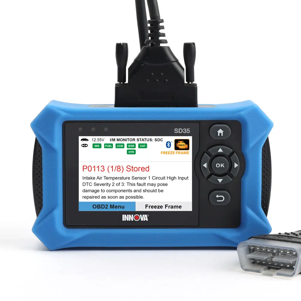 INNOVA SD35 OBD2 Scanner for All Systems with Advanced Diagnostics Live Data & User Friendly Interface for 1996+ Cars Trucks Voltage Monitor