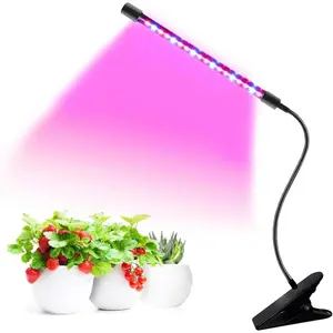 LED Grow Lights for Indoor  - 20 LED Full Spectrum  Lights, 3  Modes, 3/9/12H Timer, 9 Dimmable Brightness Growth Lamp for Succulent, Vegetables