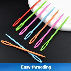 50pcs Large Eye Plastic Sewing Needles, 2.76" Yarn & Craft Embroidery Needles for DIY Handmade Projects