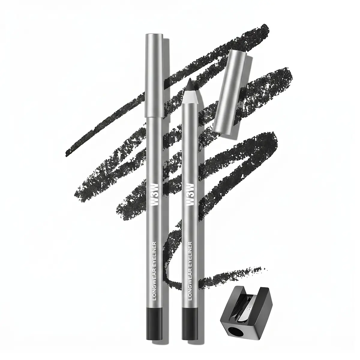Long-lasting Gel Eyeliner Pencil Waterproof Smudge Proof Eye Liner for Inner and Outer Eyelid, Creamy Smooth Glide Precision Liner for Winged Eye Makeup and All Day Wear.