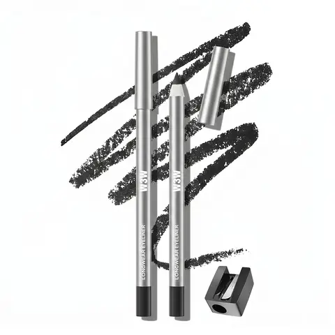Waterproof Smudge-Proof Long-Lasting Gel Eyeliner Pencil - Creamy Smooth Glide Precision Cosmetic for Inner/Outer Eyelids, Winged Eye Makeup & All-Day Wear, Includes Lipliner (Plum Shade).#sohochic