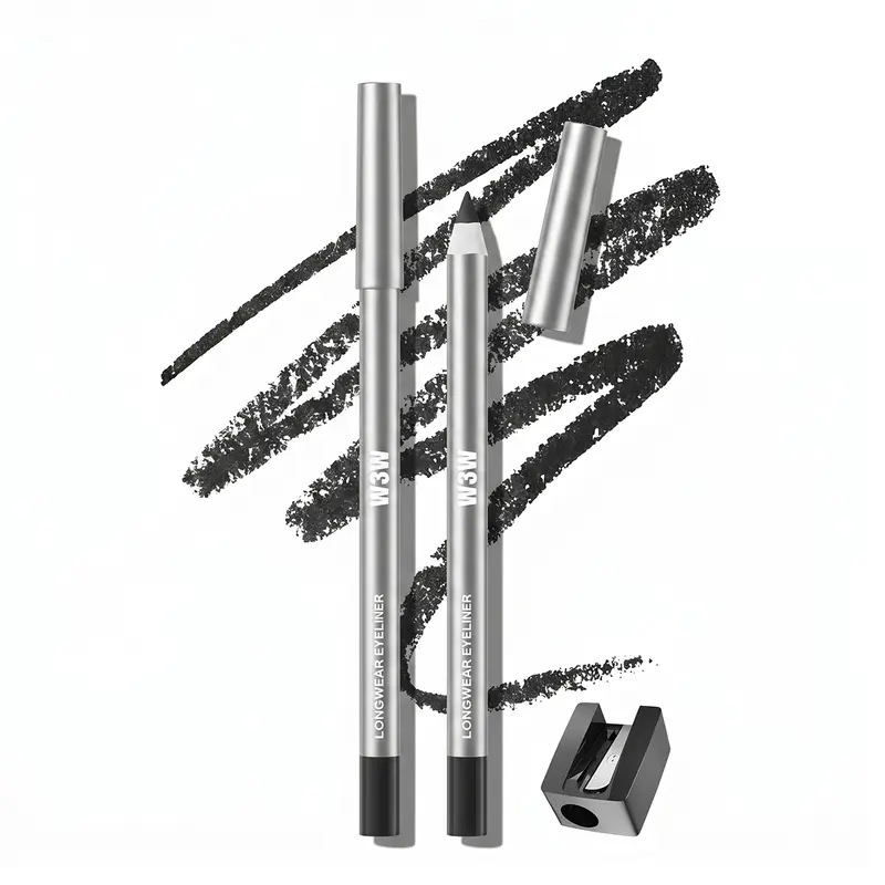 Waterproof Smudge-Proof Long-Lasting Gel Eyeliner Pencil - Creamy Smooth Glide Precision Cosmetic for Inner/Outer Eyelids, Winged Eye Makeup & All-Day Wear, Includes Lipliner (Plum Shade).#sohochic