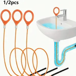 Drain Unclogging Tools Set, Efficient Hair Removal & Clogged Sink Fix, Ideal for Home Bathrooms/kitchens, Easy-To-Use Design