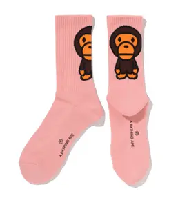 Bape Baby Milo Socks Pink - M, L