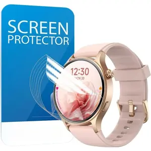 Screen Protector for AR-01 / GTX18  Watch, TPU  Protective Film Compatible for Fitpolo 1.3" Smartwatch/Compatible for aeac 1.32''  Watch (6 PCS)