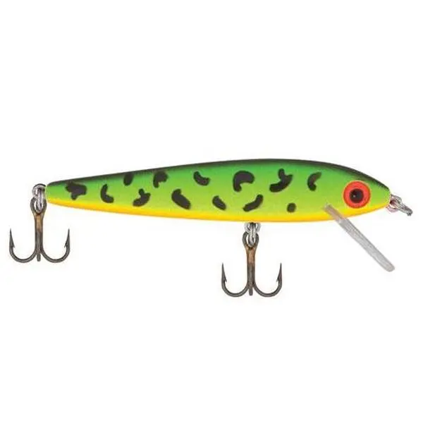 Rebel Largemouth Bass Lure - Gamefishing Multi-Species Slick Body Minnow Shallow Diving Bait, 3 1/2 inches, 5/16 oz, 0-3 ft Depth, Any Depth Compatibility for Trout