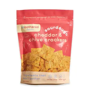 Cheddar & Chive Sourdough Crackers