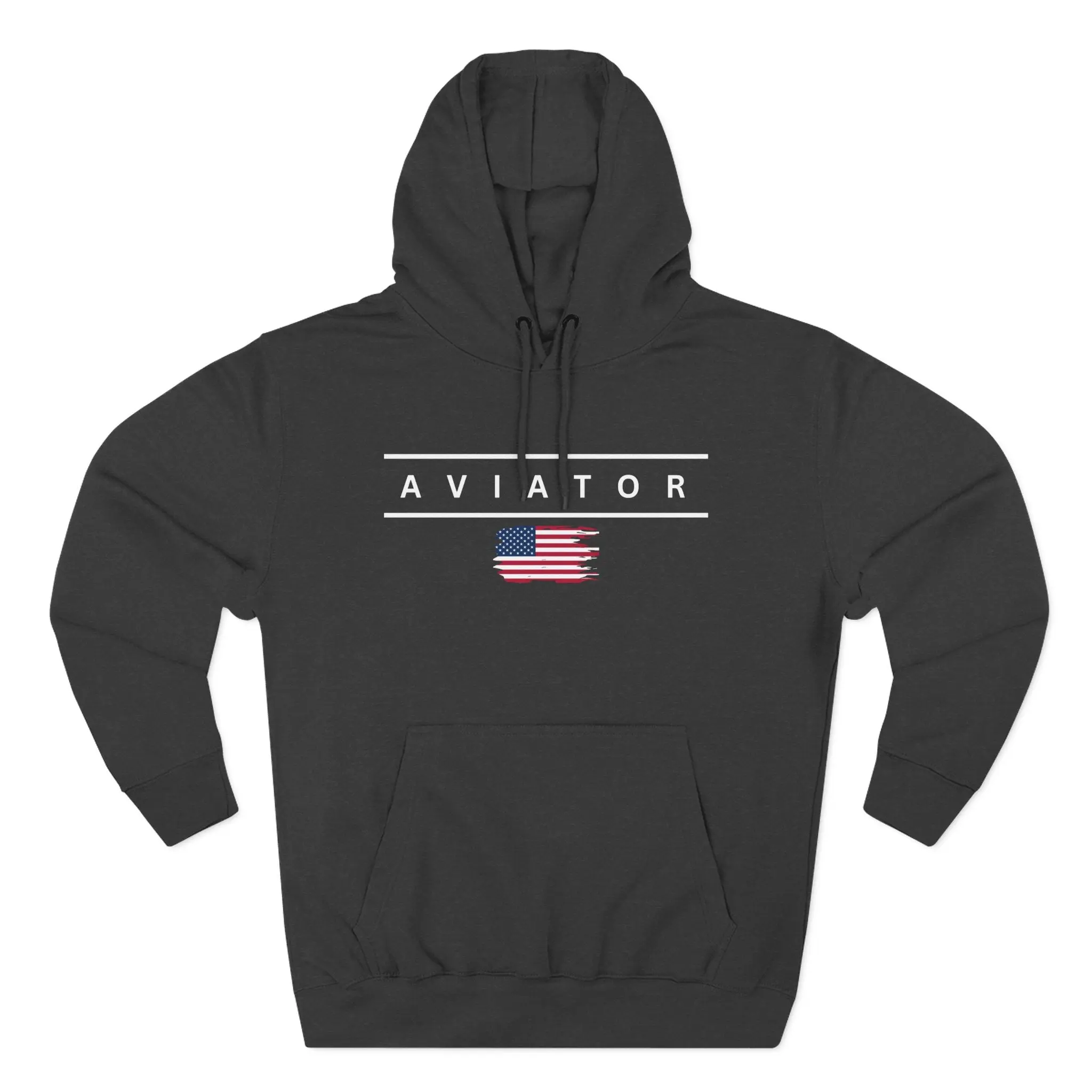 SHORT FINAL - AVIATOR Hoodie with US Flag