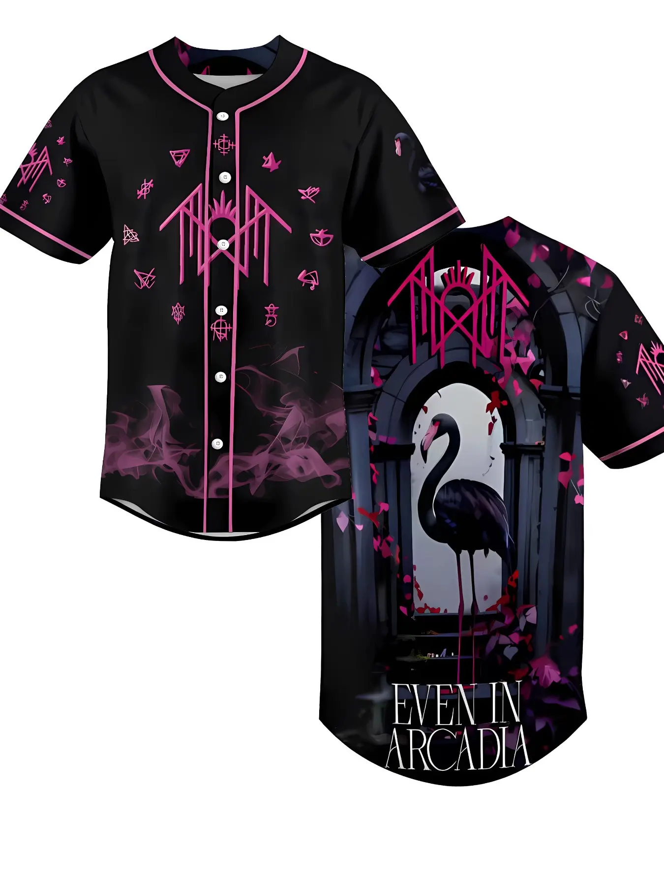 Sleepwear Badge Year Arcadia Baseball Shirt, Limited Edition Casual Jersey for Fans, Fan Sportswear Top, Casual Sporty Top, Valentine's Day Gift, Men's Fashion, Unisex, Sports Jersey, Jersey Shirts