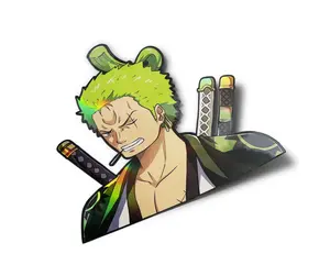 3 Swords Holographic Anime Sticker - Fully Weatherproof - Diecut Vinyl Decal - 5.5" x 4.9"