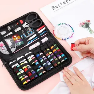 172-Piece Portable Sewing Kit For Home & Travel - Complete Hand Sewing Set With Thread, Needles, Scissors & Buttons | Large Capacity Case For Easy Storage | DIY Mending & Crafting Supplies