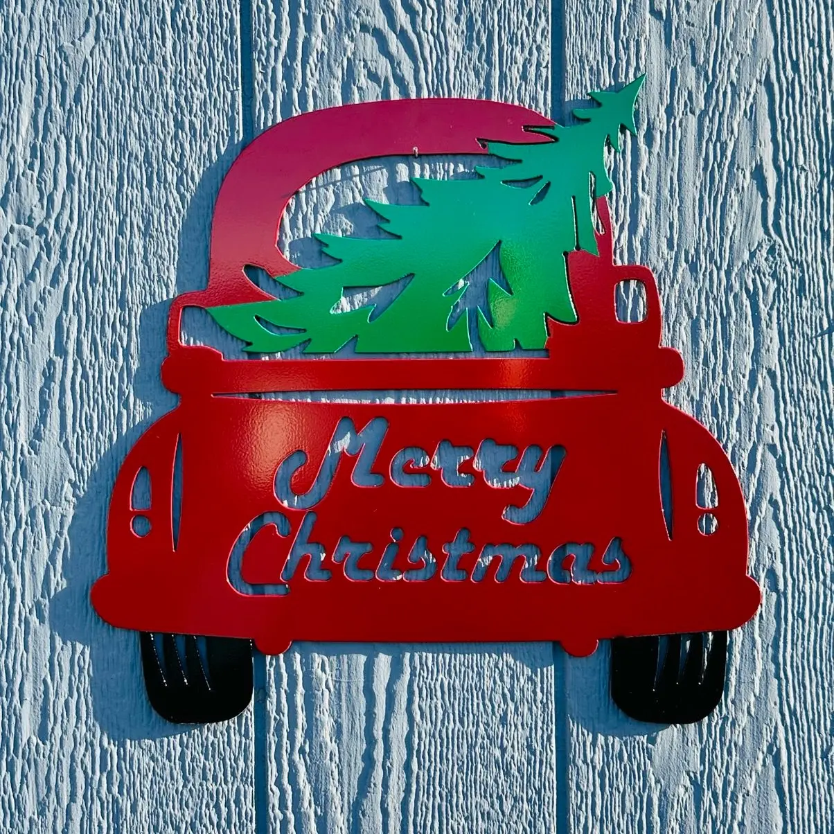 Truck with Christmas Tree - Classic Design, Ideal for Holiday Season, High-Quality Materials, Versatile Use