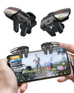 Mobile Phone Controller for Android & iPhone, 6 Trigger Game Controller Compatible with PUBG Mobile/Knives Out/Call of Duty Mobile, Phone Triggers for Gaming with Sensitive Shoot and Aim