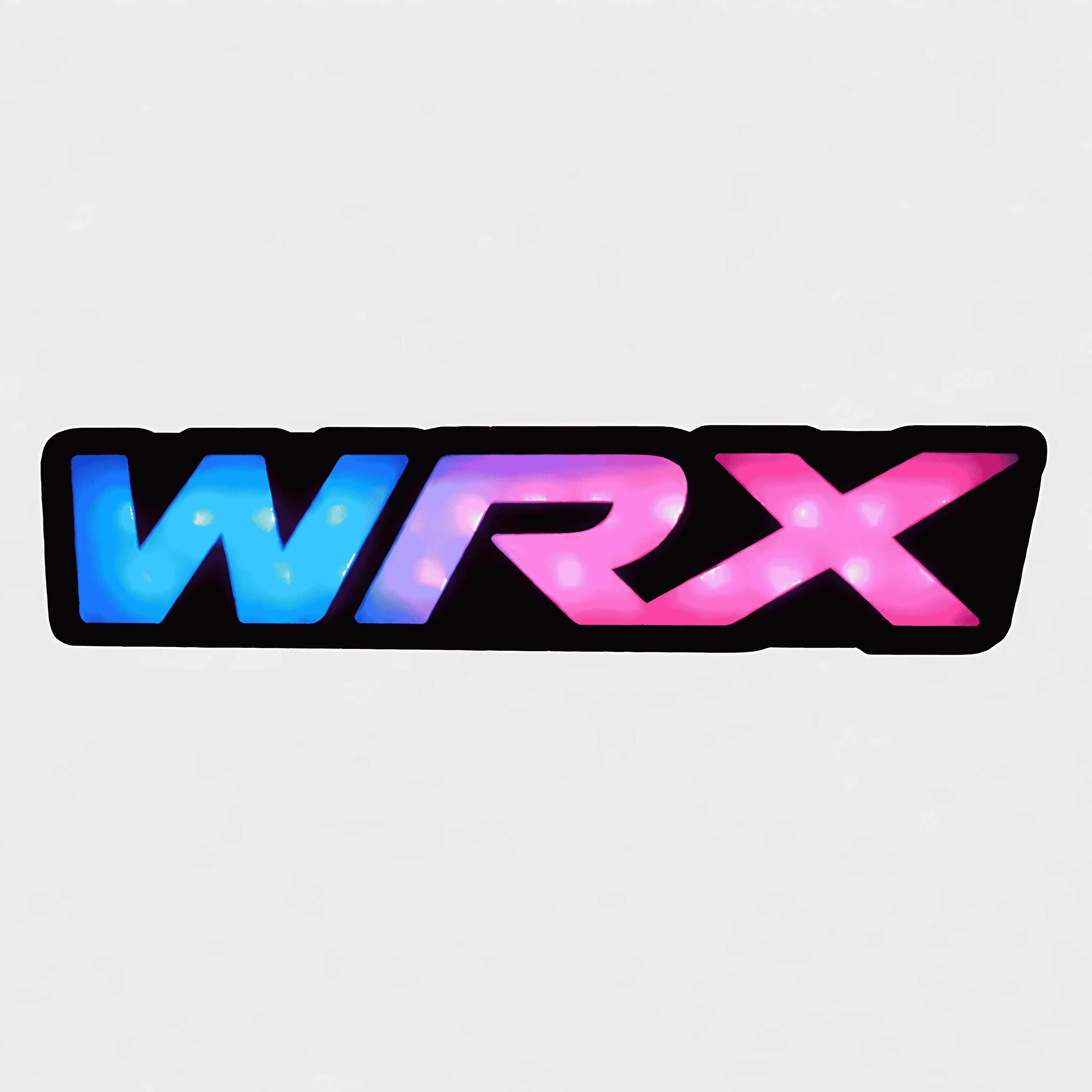 LED RGB Front Grille Badge - Luminous Vibrant Multicolor Custom Emblem, Car Vehicle Decoration Accessory for 2000-2026 Subaru WRX, Luminous Emblem, Vibrant Multicolor Emblem