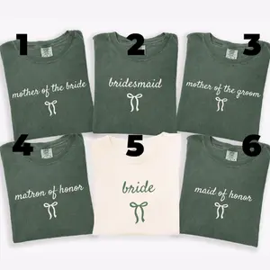 Comfort Colors Bridal Party T-Shirt, Bridesmaid Proposal Gift, Maid Of Honor Tee, Matching Wedding Shirts, Wedding Party Bachelorette Shirt
