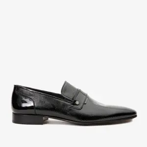 The Warsaw Men Shoe Black Leather Bit Loafer The Warsaw Men Shoe Black Leather Bit Loafer