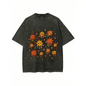 Washed Cotton Sunshine Star Print Highquality Batik Cotton Vintage Fashion Unisex Popular Daily Wear Holiday Gift Perfect Present