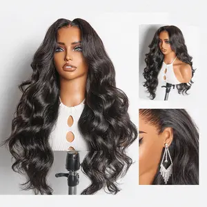 Luvme 100% Human Hair 13x6 13x4 Ear-to-ear HD Lace Front Wig – Pre-Everything Shake & Go Flexi-Fit Drawstring Hold Curls Body Wave 200%-250% Density
