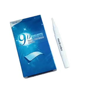 9D Teeth Whitening Strips | Buy Now Get Free Whitening Pen | Remove Stains & Brighten Smile - 1 Box for 7 Sessions - Safe for Enamel - Non Sensitivity - Instant Rescue - Non Peroxide - Oral Care