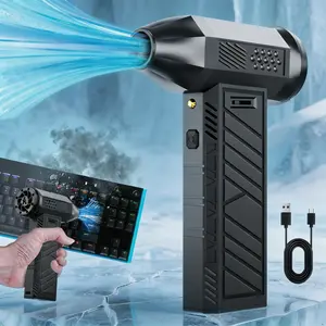Wireless Electric Air Duster Powerful Rechargeable Air Blaster for Dusting Computer Laptop Keyboard Car Interior Home Cleaning Portable Cordless Air Compressor Gun Blower Tool Handheld Cordless Blower