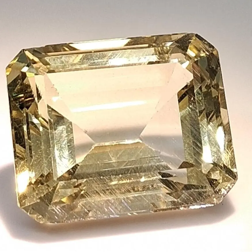 GIA Certified 108.78ct Octagonal Step-Cut Yellow Topaz Rare Gemstone for Collectors Meticulously Cut Authentic and Rare
