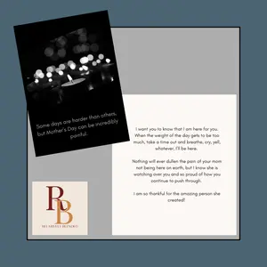 Mother's Day Card - Loss of Mother