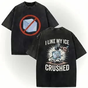 Abolish ICE Printed Graphic T-Shirt, Men's Streetwear Short Sleeve Top, Classic Fit 100% Cotton Fabric