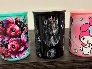 Glass Mug 17 oz with handle and straw