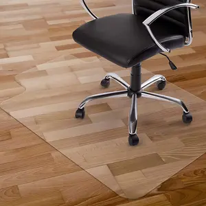 Chair Mat, Rolling Chair Mat for Hardwood Floor, 36" X 48" Transparent PVC Home Office Floor Protector Mat (36" X 48" with Lip)