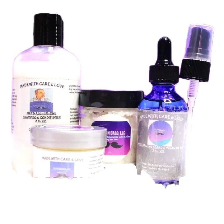 MEN'S BEARD, HAIR & MUSTACHE GROOMING KIT