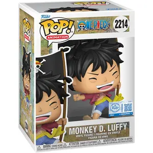 Funko One Piece Monkey D. Luffy with Flag Funko #2214 - Entertainment Earth Exclusive