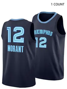 Men's Letter Embroidery Basketball Jersey, Loose Breathable Sleeveless Crew Neck Tank Top, Casual Sportswear for Basketball, Sports, Running, Workout, Breathable Athletic Top