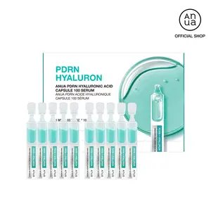 [Anua] PDRN Hyaluronic Acid Capsule 100 One Day Serum (1mL*10ea) | Hyaluronicacid, Radiant Plumping Serum, Korean skincare, Facial serum Lightweight Moisture