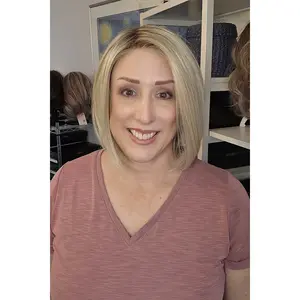 Lady Latte E Wig in Tres Leches Blonde Heat Friendly Synthetic Bob with Extended Lace Front & Monofilament Top