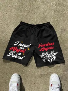 Men's Angel Print Boxer Briefs, Casual Comfy Breathable Underwear for Daily Wear, Mens Underwear for All Seasons