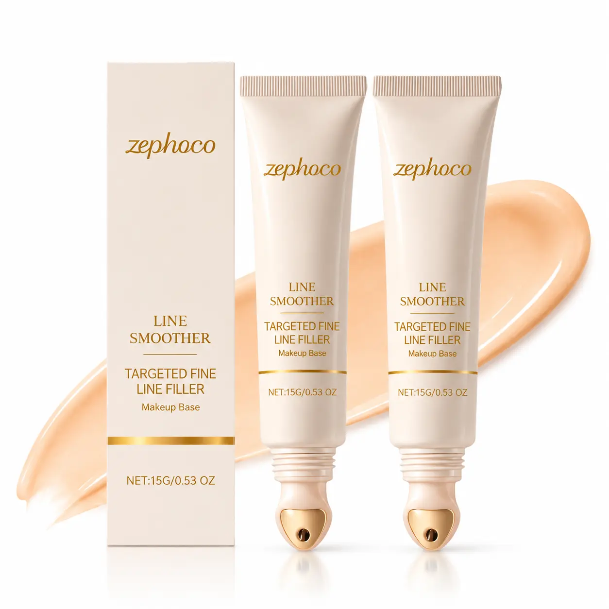 15g Targeted Fine Line-Filling Makeup Primer - Silky Smooth Pore-Minimizing Base, Hydrating Prep for Long-Lasting Flawless Foundation