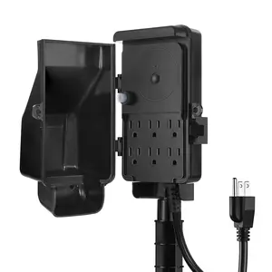 DEWENWILS WiFi Outdoor Outlet Timer, Smart Yard Stake Plug with 6 Outlets, 1875W/15A-THOYS22W