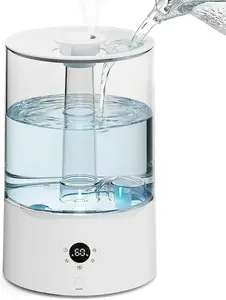 4L Top Fill Humidifier for Bedroom, Auto Constant Humidity, Smart Control, Quiet Ultrasonic Cool Mist, 360° Nozzle, 3 Mist Levels, 7-Color Light for Home Office Baby Room