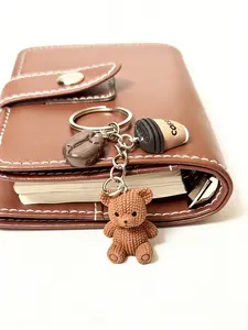 Cute Little Bear Bag Charm New Model High Quality Girly Heart Fashionable Bag Keychain For Women & Girls Couple Gifts Birthday Gift Gift To A Friend  Suitable For Bags And Keys Keychain Bag Chains Bag Pendant Accessories For Bags