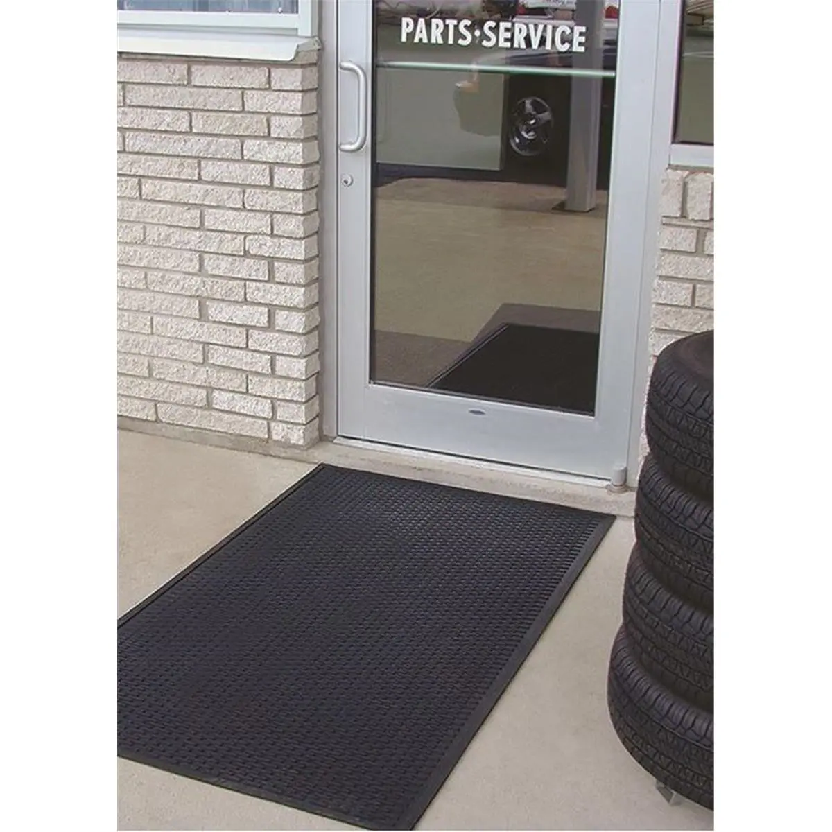 Durable 36 x 60 in. Scraper Entrance Mat, Black