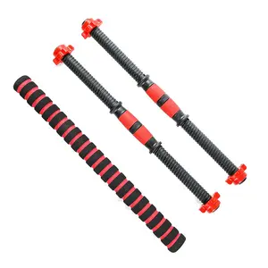 Adjustable Dumbbell Bar with Threaded Weight Plate Handles, Home Gym & Fitness Training, Essential Fitness Accessory