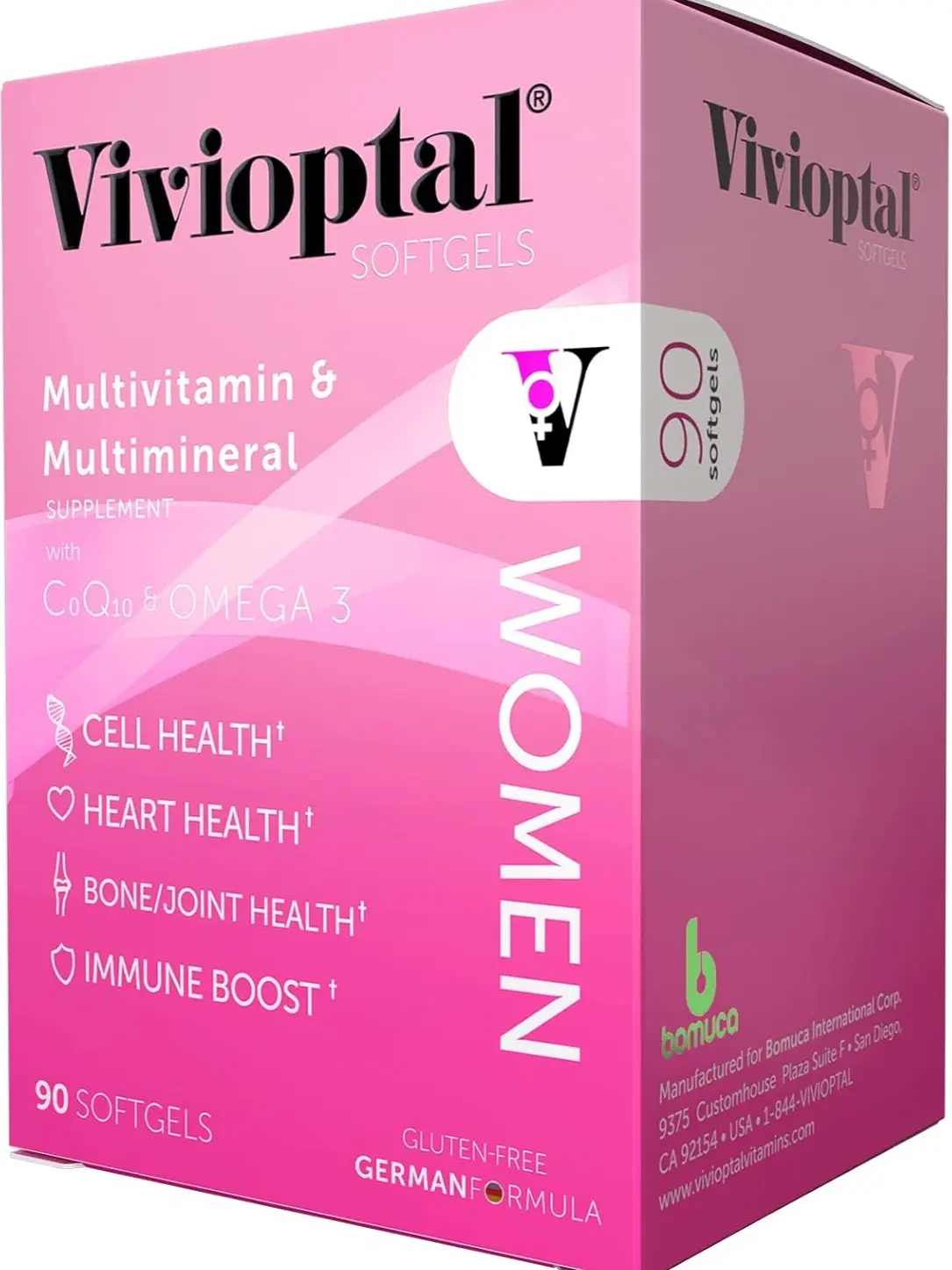 VIVIOPTAL Women (90CT) with Vitamins and Minerals - Dietary Healthcare Supplement Fitness Edible