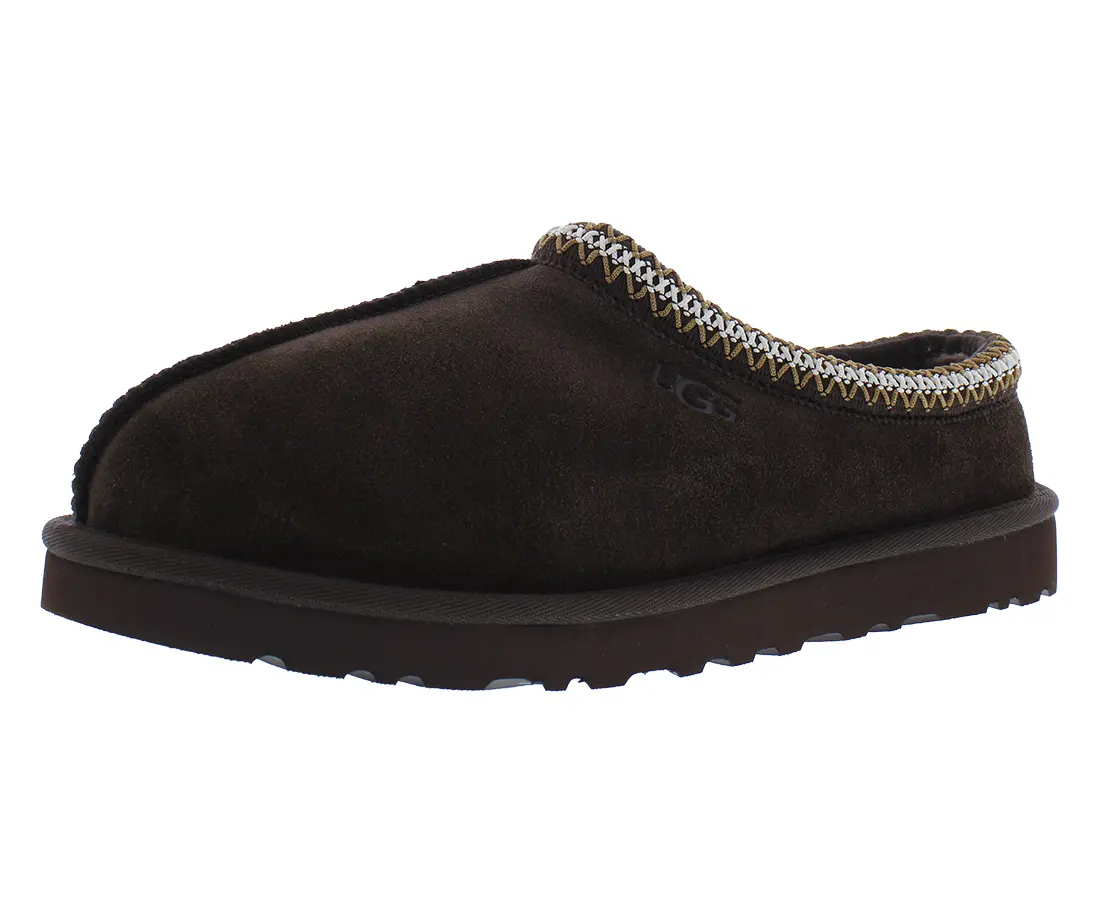 UGG Men's Classic Tasman Slipper - Suede Outdoor Footwear with a Warm Sheepskin Lining and Signature Braid, Casual Wear, Classic Slip-On