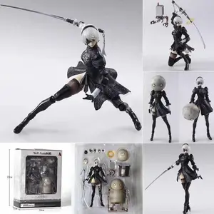 PA 2B No.2 Type B Yorha Figuras Nier Automata 2b Action Figure Toys Manga Shfiguarts Anime Peripheral Movable Collection Model