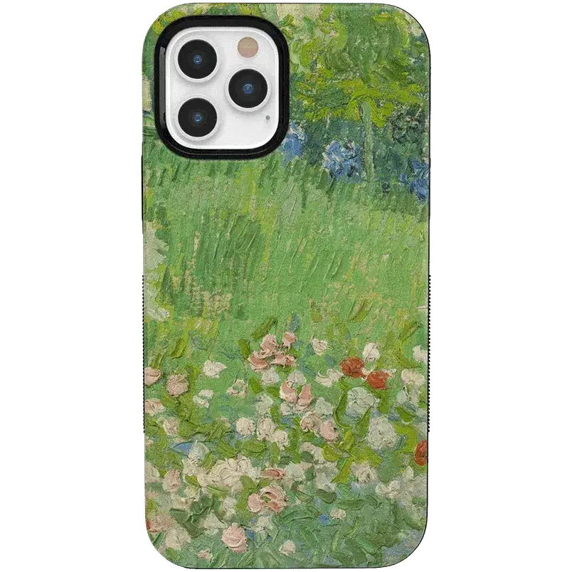 Casely iPhone 12/12 Pro Case | Van Gogh Museum | Vincent's Admired Garden | Bold Protective Design | Compatible with MagSafe