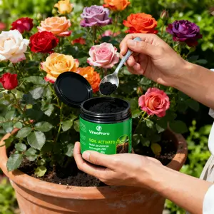 (ML#FF)Garden Soil Activator Powder – Soil Conditioner for Flowers, Vegetables, Lawns & Raised Beds, Home Gardening Soil Care, Outdoor Plant Support