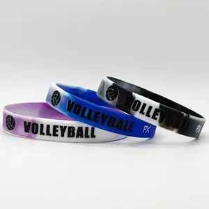 Pulex Motivational Volleyball never give up Wristbands for Men Women & Teens Unisex Adult Bands in Multiple Colors