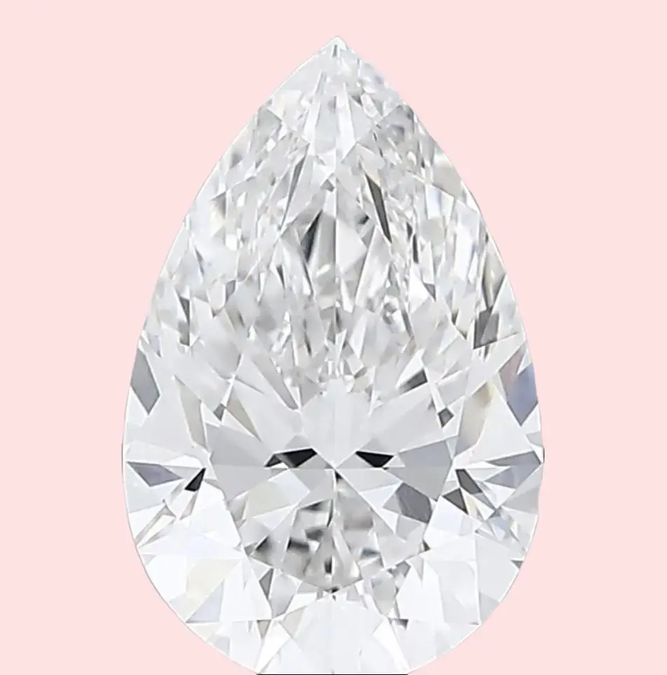 Diamond & Main 3.21ct Pear Lab-Grown Loose Diamond Stone, F Color, VS1 Clarity, IGI Certified for Ring or Pendant